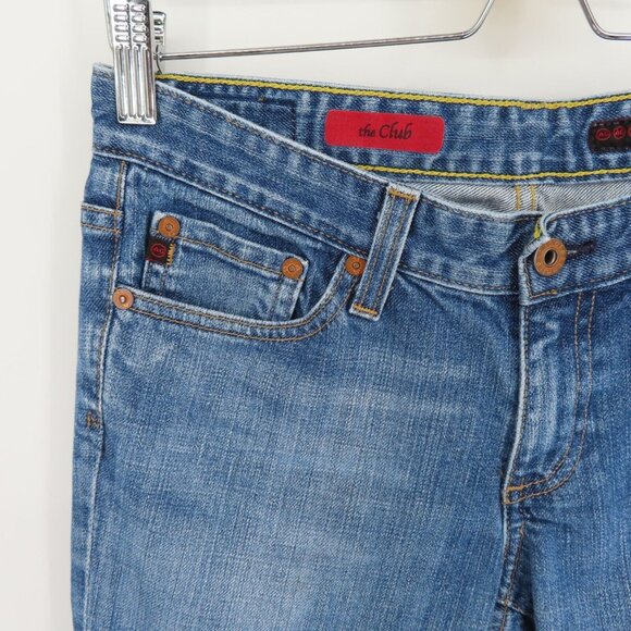 AG Adriano Goldschmied Womens 28 R The Club Bootcut Denim Jeans Cotton Blend - Picture 3 of 12